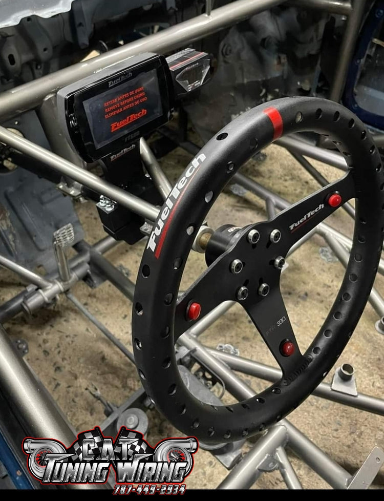 Soporte de columna de dirección para ECU Fueltech y Nano Wideband